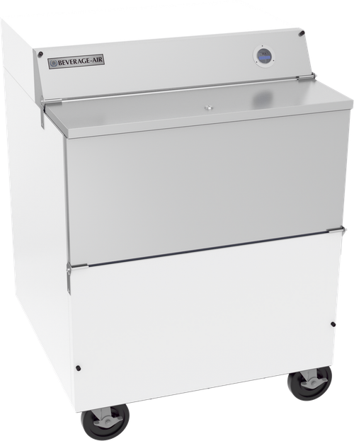 Beverage-Air - 34" Forced Air Single Access Milk Cooler - SMF34HC-1-W