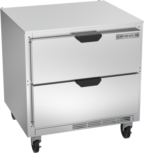 Beverage-Air - 32" Mobile Undercounter Refrigerator w/ 2 Drawers - UCRD32AHC-2
