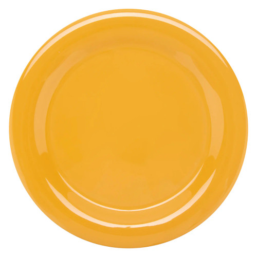 G.E.T - Diamond Mardi Gras 10.5" Tropical Yellow Narrow Rim Plate (12 Per Case) - NP-10-TY