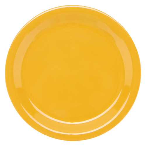 G.E.T - Diamond Mardi Gras 6.5" Tropical Yellow Narrow Rim Plate (48 Per Case) - NP-6-TY