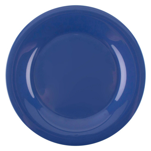 G.E.T - Diamond Mardi Gras 10.5" Peacock Blue Wide Rim Plate (12 Per Case) - WP-10-PB