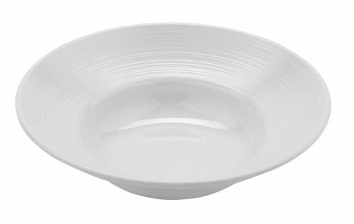 G.E.T - Minski 4 Qt White Textured Large Round Display Bowl (6 Per Case) - B-128-MN-W