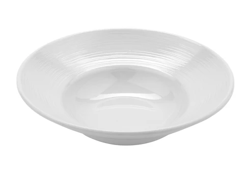G.E.T - Minski 16 oz White Textured Rim Bowl (12 Per Case) - B-16-MN-W