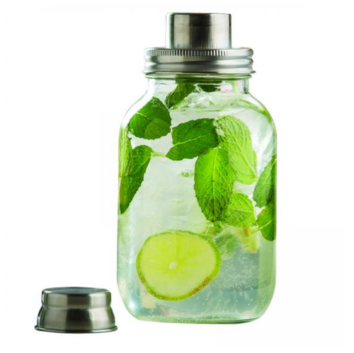 TableCraft - 1L (30oz) Mason Jar Glass Cocktail Shaker - MJS30