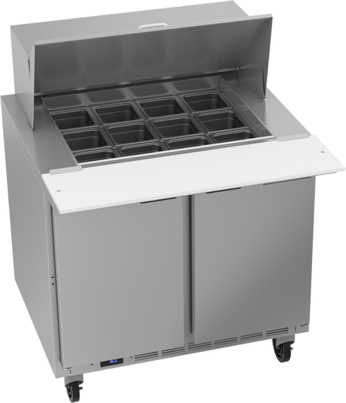 Beverage-Air - 36" Mega Top Sandwich Prep Table w/ 2 Doors - SPE36HC-12M