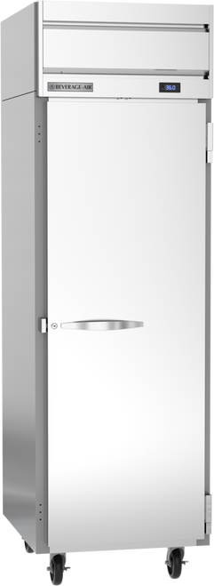 Beverage-Air - 26" Horizon Stainless Steel Reach-In Refrigerator w/ 1 Solid Swing Door - HR1HC-1S