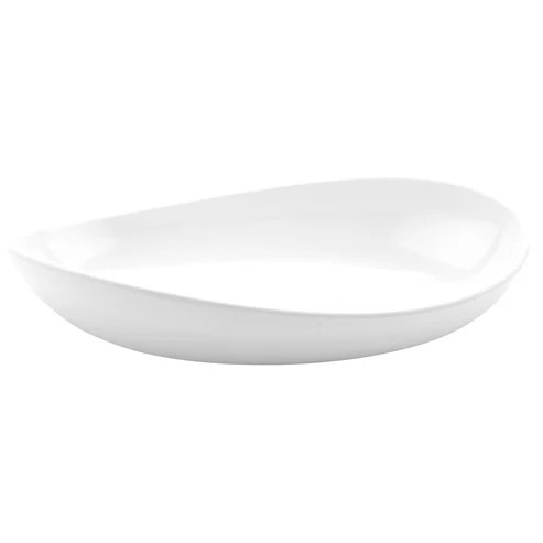 G.E.T - Osslo 64 oz White Oval Bowl (6 Per Case) - B-65-W