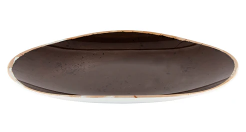 G.E.T - Osslo 18" x 13" Pottery Coffee Oval Platter (3 Per Case) - OP-1813-PCF