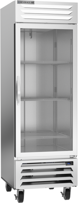 Beverage-Air - 27" Vista Reach-In Refrigerator w/ 1 Glass Swing Door - RB23HC-1G