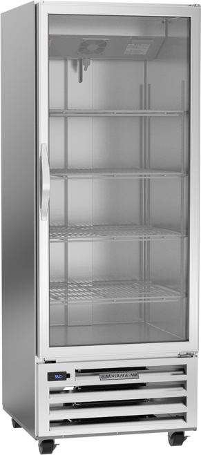 Beverage-Air - 27" RI Series Stainless Steel Reach-In Refrigerator w/ 1 Glass Swing Door - RI18HC-G
