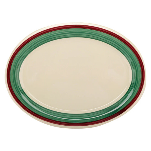 G.E.T - Diamond Portofino 12" x 9" Oval Platter (12 Per Case) - OP-120-PO