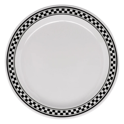 G.E.T - Diamond Chexers 6.5" Wide Rim Plate (48 Per Case) - WP-6-X