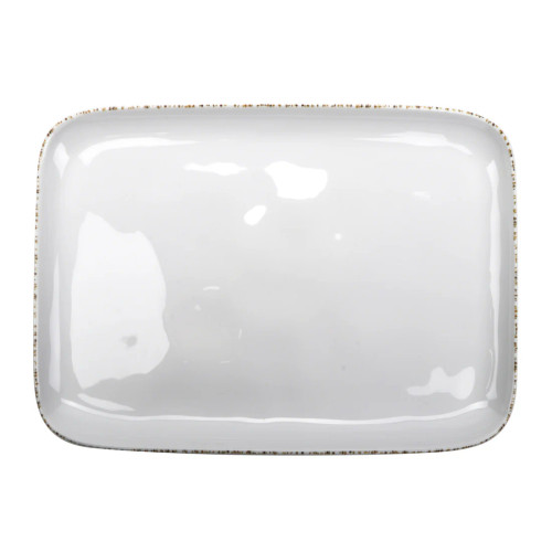 G.E.T - Urban Mill 12.75" x 9.5" Irregular Rectangular Platter (12 Per Case) - CS-119-UM