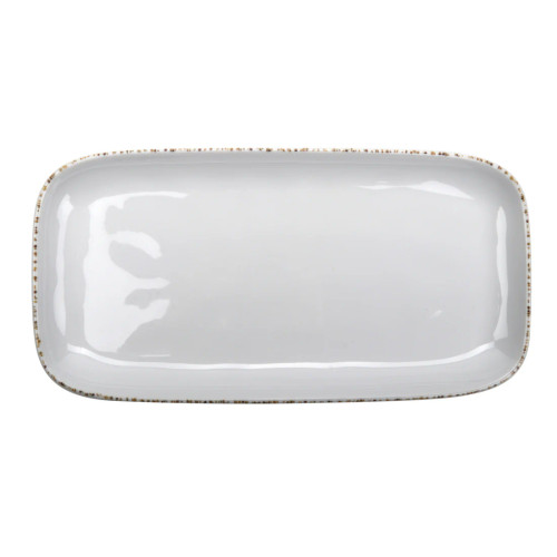 G.E.T - Urban Mill 15" x 7.5" Irregular Rectangular Coupe Display Tray (12 Per Case) - CS-1576-UM