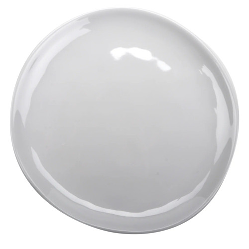 G.E.T - Arctic Mill 10.5" White Irregular Round Coupe Plate (12 Per Case) - CS-10-AM-W
