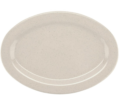 G.E.T - Santa Fe 16.25" x 12" Ironstone Oval Platter (12 Per Case) - M-4020-IR