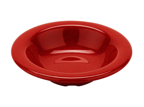 G.E.T - Red Sensation 8 oz Red Rim Bowl (48 Per Case) - B-86-RSP