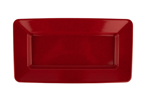 G.E.T - Red Sensation 15" x 8" Red Rectangular Plate (12 Per Case) - ML-10-RSP