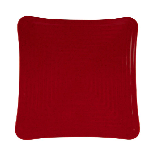 G.E.T - Red Sensation 10.25" Red Square Plate (12 Per Case) - ML-63-RSP