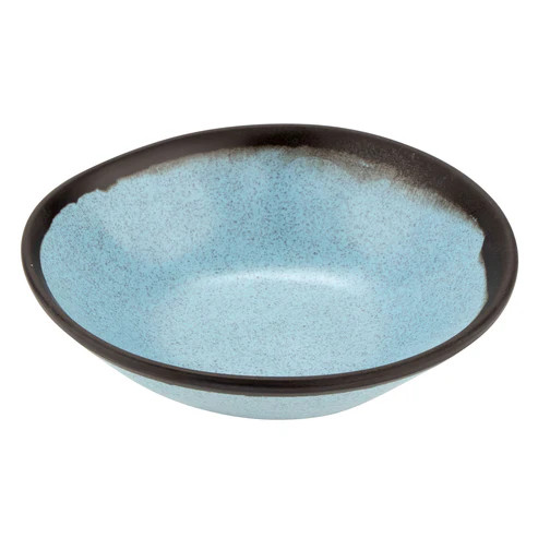 G.E.T - Pottery Market Matte 16 oz Speckled Grayish Blue Salad Bowl (12 Per Case) - B-180-GBL