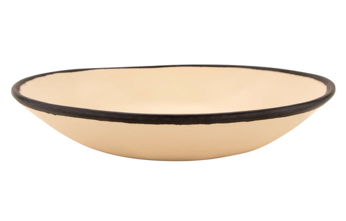 G.E.T - Pottery Market Matte 41.6 oz Manila Large Salad Bowl (12 Per Case) - B-420-MA