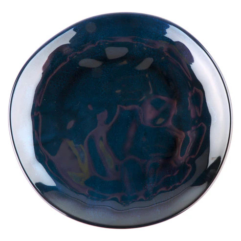 G.E.T - Cosmo 9" Blue Irregular Round Coupe Plate (12 Per Case) - CS-9-CSB