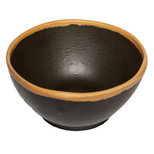 G.E.T - Pottery Market Glazed 10 oz Brown Salad Bowl (24 Per Case) - B-299-BR