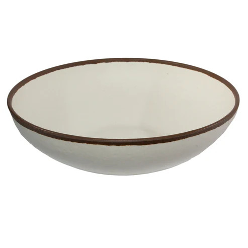 G.E.T - Pottery Market Glazed 10 Qt Cream Large Display Bowl (3 Per Case) - B-350-CRM