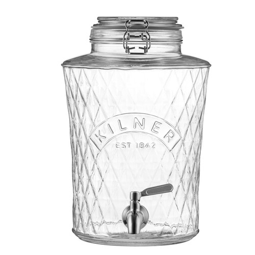 Kilner - Diamond 5L Glass Drink Dispenser