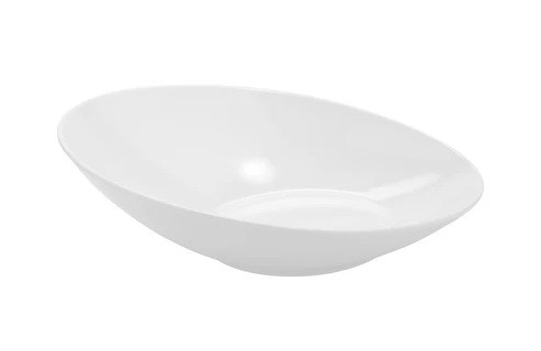 G.E.T - San Michele 35.2 oz White Oval Cascading Bowl (6 Per Case) - B-797-W