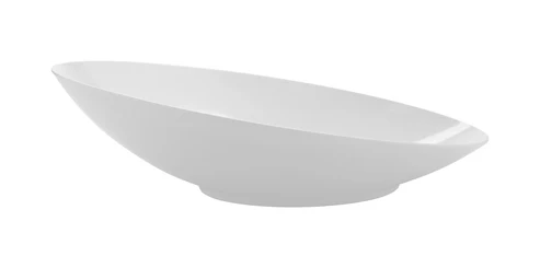 G.E.T - San Michele 80 oz White Oval Cascading Bowl (6 Per Case) - B-798-W