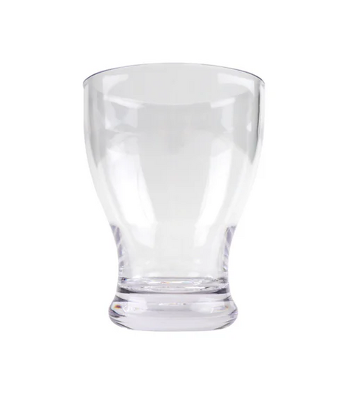 G.E.T - Specialty Drinkware 10 oz SAN Plastic Flared Glass (24 Per Case) - BB-10-CL