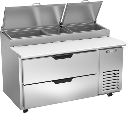Beverage-Air - 60" Pizza Prep Table w/ 2 Drawers - DPD60HC-2
