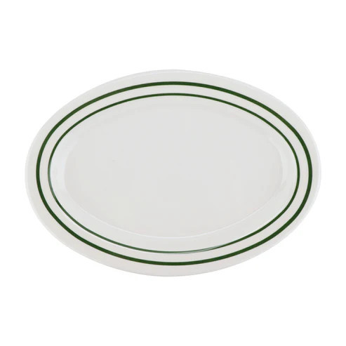 G.E.T - Emerald 12" x 9" Oval Platter (12 Per Case) - OP-120-EM