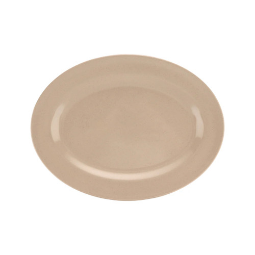 G.E.T - Tahoe 14" x 10" Sandstone Oval Platter (12 Per Case) - M-4020-S