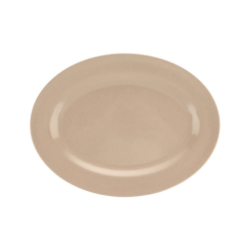 G.E.T - Tahoe 12" x 9" Sandstone Oval Platter (12 Per Case) - OP-120-S