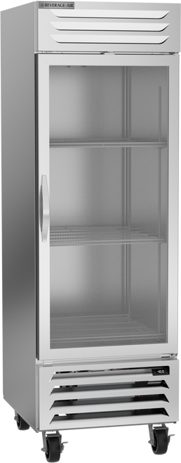 Beverage-Air - 27" Vista Reach-In Freezer w/ 1 Glass Swing Door - FB23HC-1G