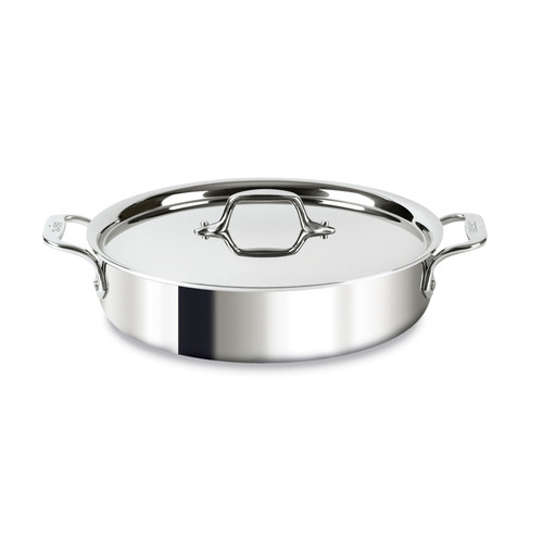 All-Clad - 4 Qt D3 Try-Ply Stainless Casserole with Lid