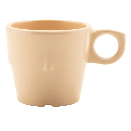 G.E.T - SuperMel 7.5 oz Tan Conic Stacking Cup (48 Per Case) - DC-101-T