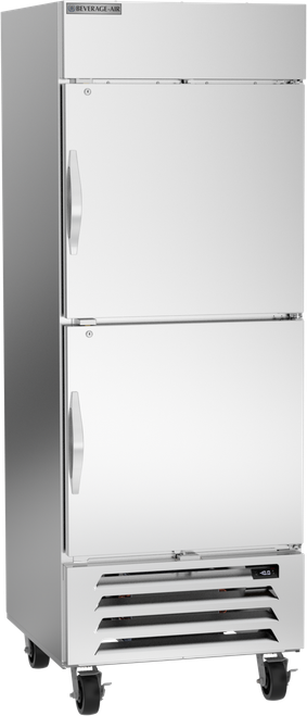 Beverage-Air - 30" Horizon Reach-In Freezer w/ 2 Solid Swing Half Doors - HBF27HC-1-HS