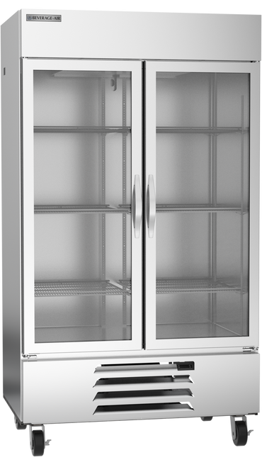 Beverage-Air - 47" Horizon Reach-In Freezer w/ 2 Glass Swing Doors - HBF44HC-1-G