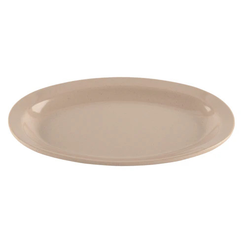 G.E.T - SuperMel 10" x 6.75" Sandstone Oval Platter (24 Per Case) - M-811-T
