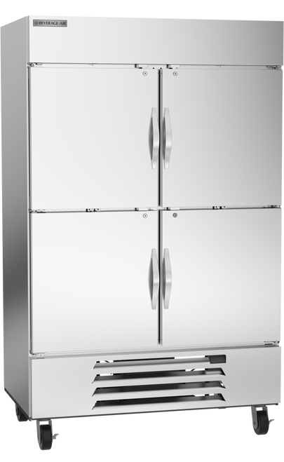 Beverage-Air - 52" Horizon Reach-In Freezer w/ 4 Solid Swing Half Doors - HBF49HC-1-HS