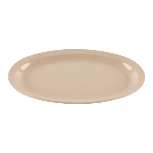 G.E.T - SuperMel 11.75" x 8.25" Sandstone Oval Platter (24 Per Case) - OP-612-S
