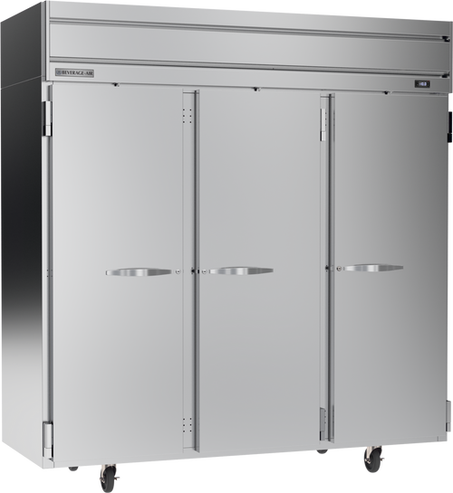 Beverage-Air - 78" Horizon Stainless Steel Reach-In Freezer w/ 3 Solid Swing Doors - HFP3HC-1S