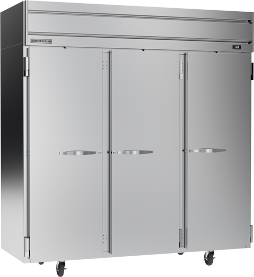 Beverage-Air - 78" Horizon Stainless Steel Reach-In Freezer w/ 3 Solid Swing Doors - HFPS3HC-1S