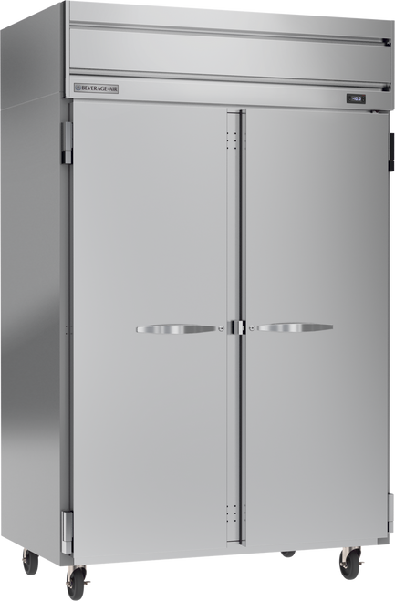Beverage-Air - 52" Horizon Stainless Steel Reach-In Freezer w/ 2 Solid Swing Doors - HFS2HC-1S