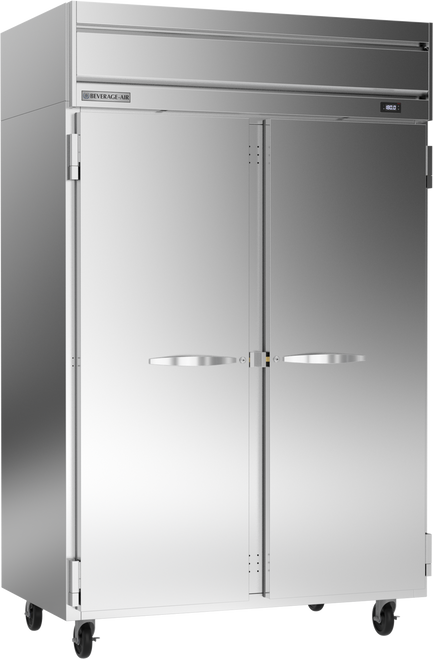 Beverage-Air - 52" Horizon Stainless Steel Reach-In Pass-Thru Warming Cabinet  w/ 4 Solid Swing Doors - HH2-1S-PT