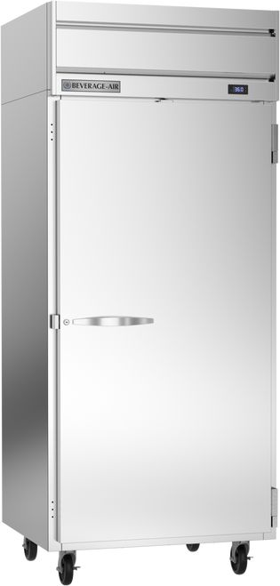 Beverage-Air - 35" Horizon Stainless Steel Reach-In Refrigerator w/ 1 Solid Swing Door - HRP1WHC-1S