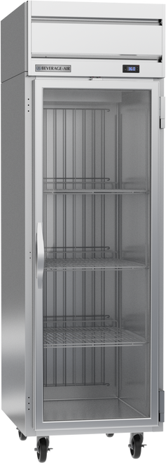 Beverage-Air - 26" Horizon Stainless Steel Reach-In Refrigerator w/ 1 Glass Swing Door - HRPS1HC-1G